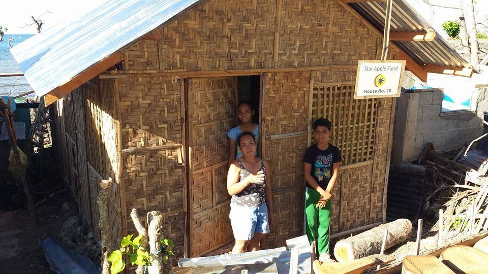 A fi nished Star Apple Leyte Fund House Number 20 in Tabango with its recipients