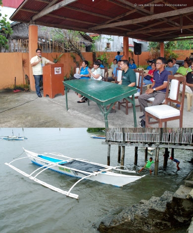 Calbayog City Mayor Ronaldo Aquino urged fishermen of Barangay Matobato, who received a motorized pump boat, to practice illegal fishing and run after those who practices the illegal activity.