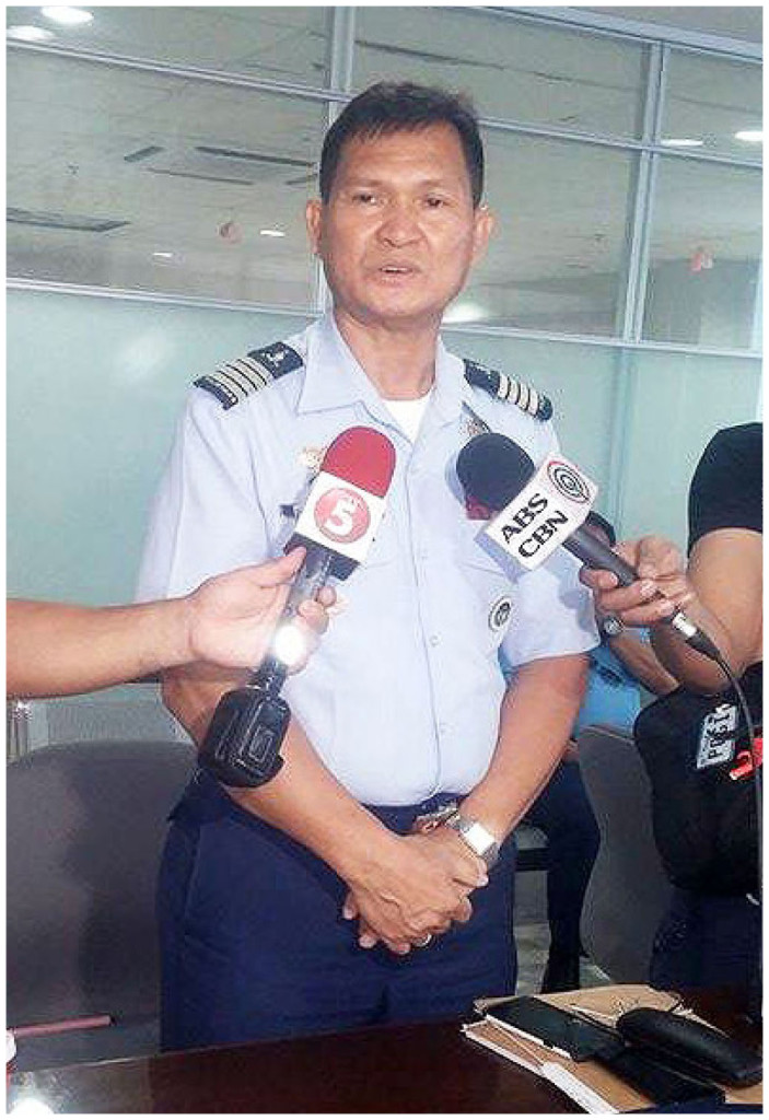 Capt. Tinampay was sacked as the commander of Coast Guard for Eastern Visayas in the aftermath of the sinking of the MB Kim Nirvana-B in Ormoc.(ELVIE ROMAN ROA)