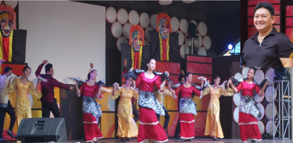 Showing artistry and gracefulness. Calbayog Dance Icon members display their dancing skills during an event marking the city’s 323rd annnual fiesta. Mayor Ronaldo Aquino (inset photo) invites people from the region to join their festivities.(HENRY PUYAT)