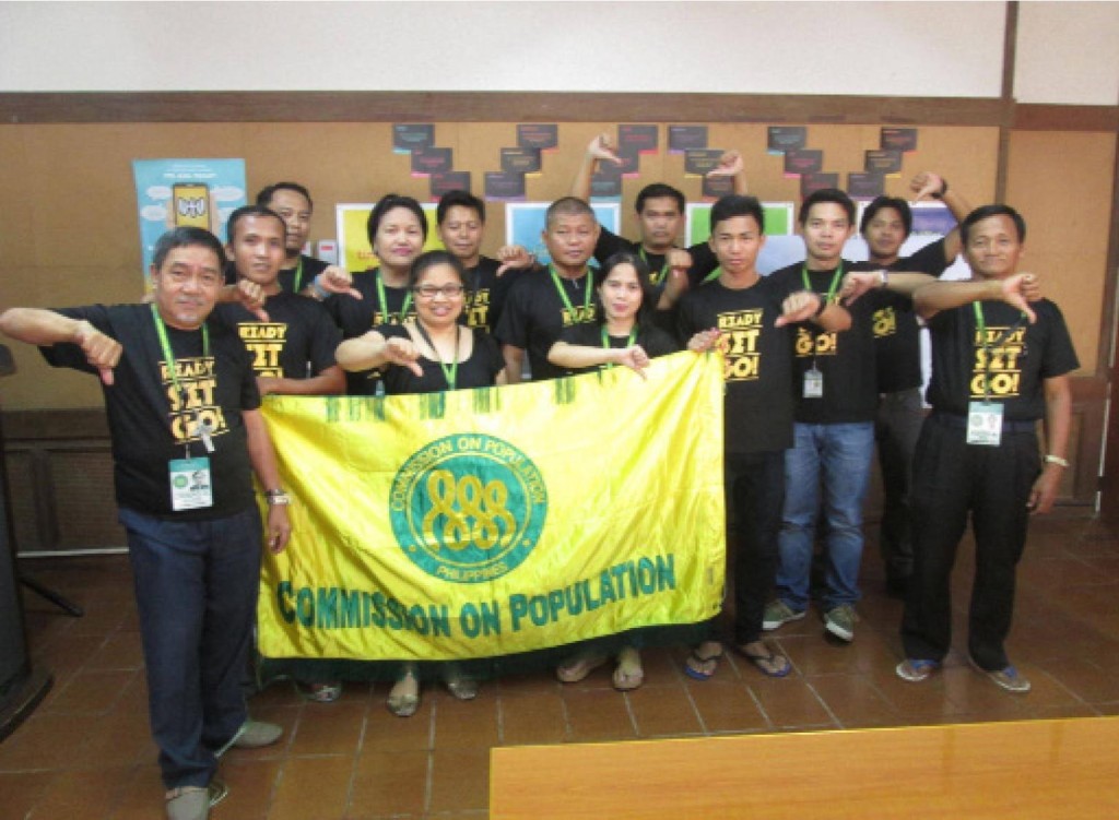 Rank and file employees of the Commission on Population (POPCOM) Regional Office No. VIII wear black shirts as a form of silent protest against the possible scrapping of the Magna Carta benefits for health workers under the proposed Salary Standardization Law IV (SSL) (Mel Caspe Photo Contributor) 
