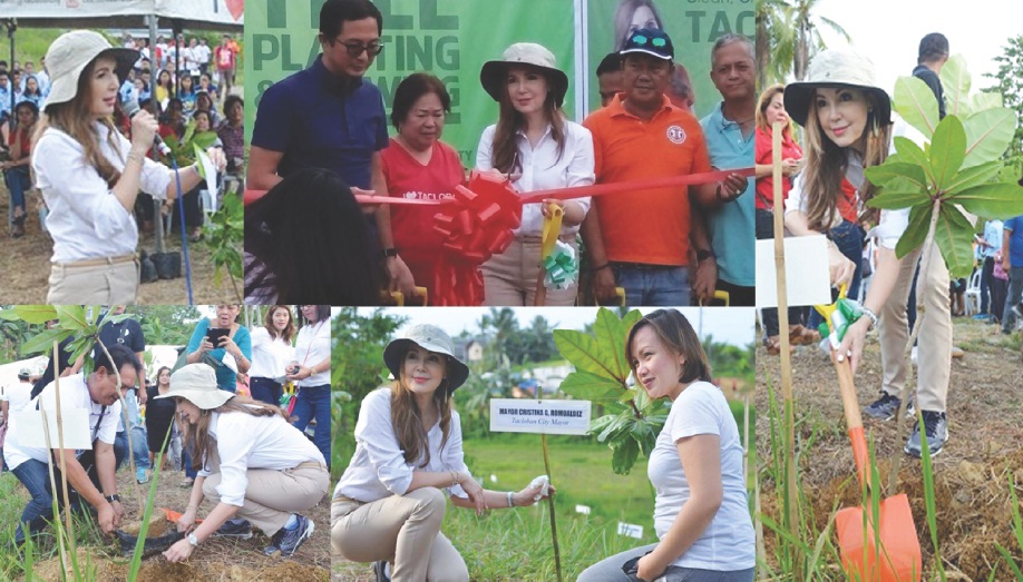 Tacloban City Mayor Cristina G. Romualdez led various sectors in cleaning, greening resilient Tacloban during the tree planting and growing event held August 9, 2016 in  Barangay Tagpuro. Mayor Romualdez was assisted by CENRO Jonathan Hejada in planting a talisay tree. Also present were Vice Mayor Jerry Yaokasin, Councilors Aimee  Grafil, Vangie Esperas. Also present were Rachelle Pineda, Eden Pineda, Raissa Villasin and Jom Bagulaya (not in photos). DPWH 1st LED Dist. Officer   Johnny Acosta  and Mario Penaranda  of Pagasa in the ribbon cutting rites.(Photos by: Tim Canes / Gay B. Gaspay-TISAT/Kanhuraw Media Team)