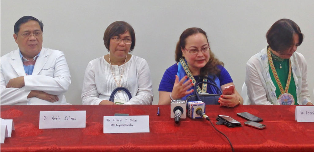 Cuban doctors may just work in rural areas in the country. This was disclosed by Health Sec. Paulyn Ubial on Thursday(Sept.8) during a press conference at the inauguration of the Mother and Child Building of the new Eastern Visayas Regional Medical Center. She was joined by DOH Regional Director Minerva Molon and EVRMC chief of hospital, Dr.Avito Salinas. (LITO A. BAGUNAS)  