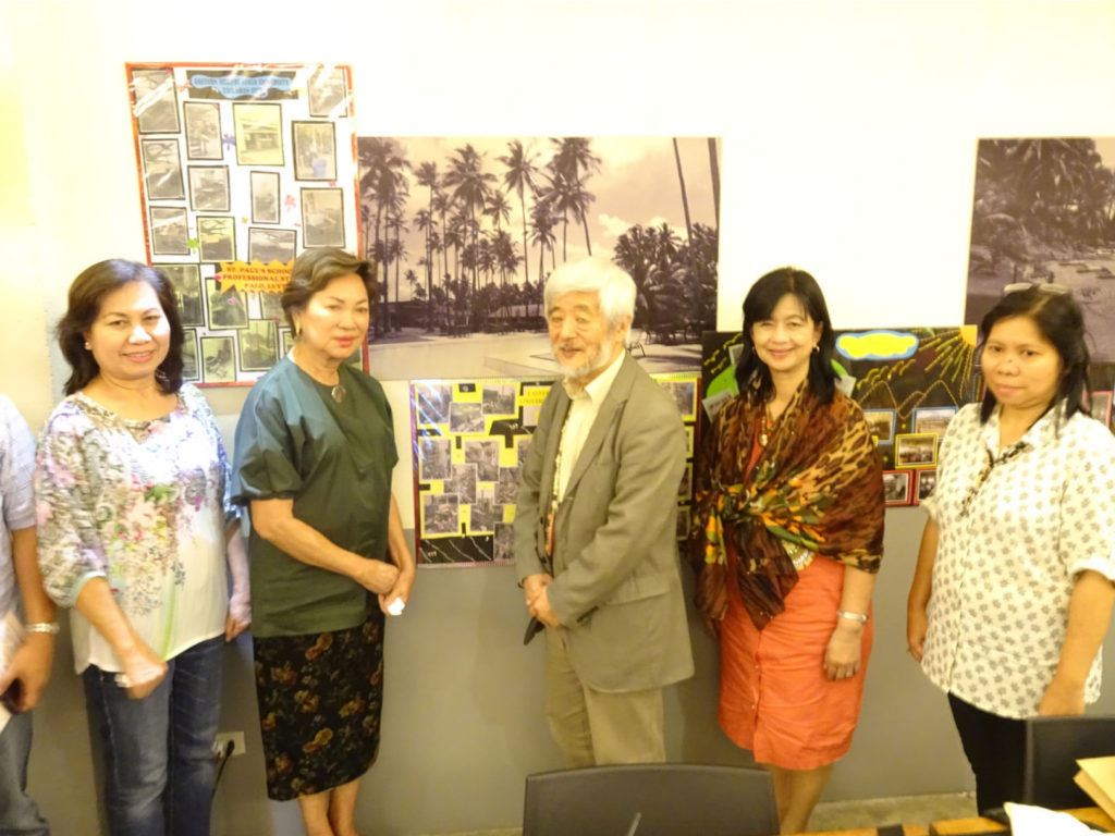 Palo Councilor Ena Monge-Torres, Mayor Remedios Petilla, Hiroshi Kamawura of ATDO, Elizabeth Mendoza, representing Natalia Ilieve of ABU, and Erlinda Ayles. (Photo by Vicky C. Arnaiz)