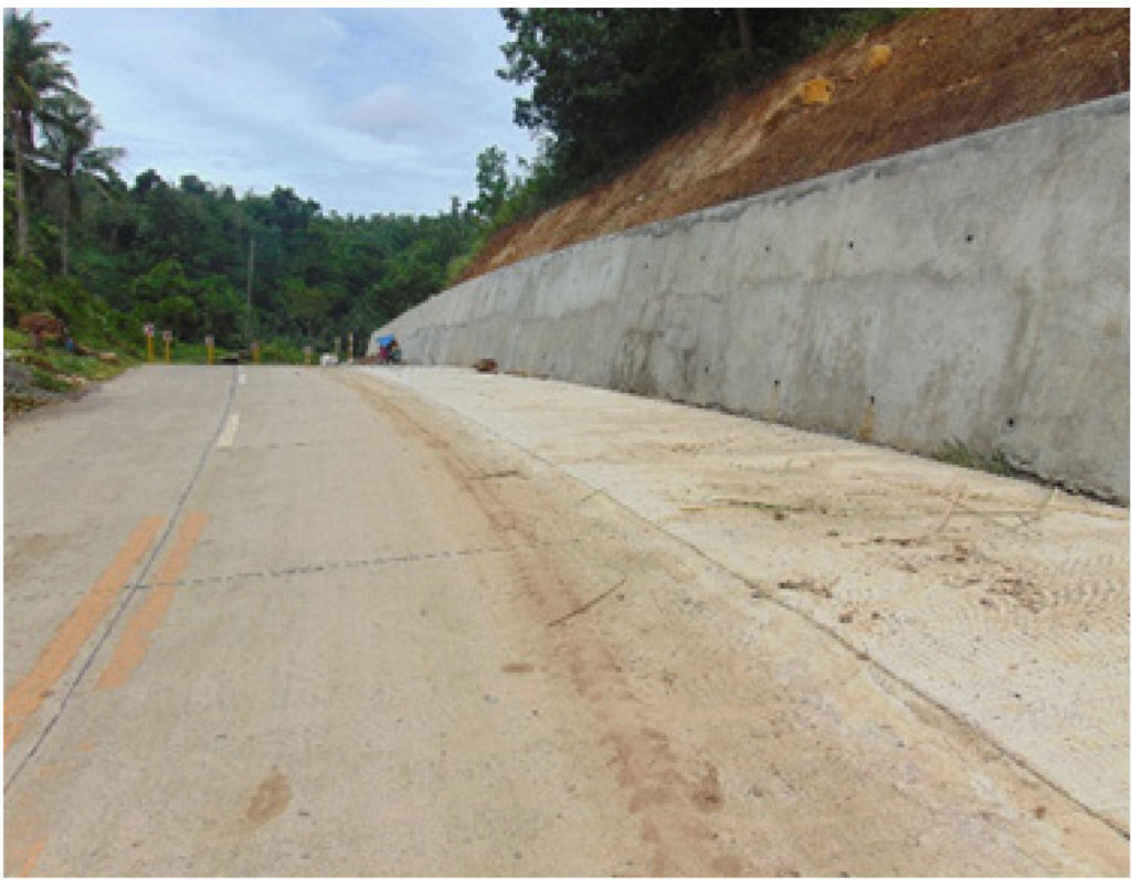 Completed construction of slope protection along Naval-Caibiran Cross Country Road (NCCR). The project has a cost of P41.6 million.