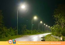 DILG checks solar streetlight project along Samar-Pacific Road in Northern Samar