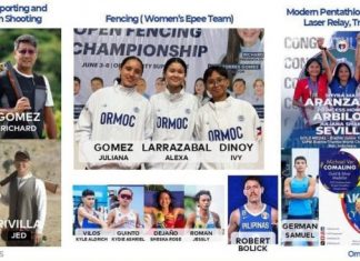 Ormoc sends record 19-athlete delegation to 33rd SEA Games, led by Richard and Juliana Gomez