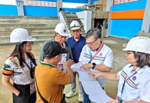 NSSDEO DE Sabong inspects ongoing construction of Rawis covered court