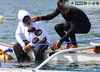 Daram fisherfolk trained in sustainable mussel farming technology