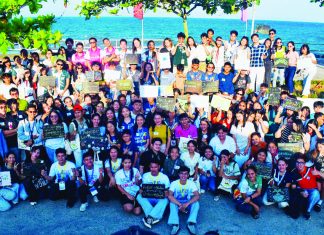 Tacloban youth leaders rally for climate action at Earth Day summit