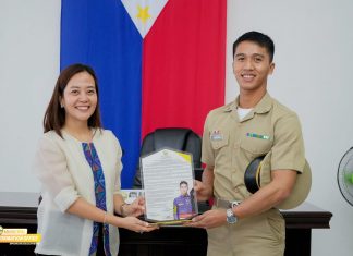 Paranas honors first homegrown PMA graduate from town