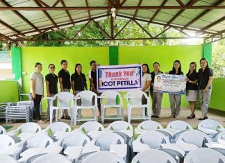 Petilla donates armchairs to public schools across Leyte