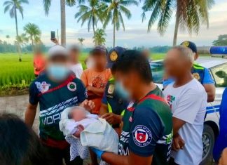 Abandoned newborn baby girl found in Burauen, Leyte