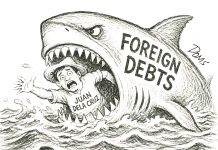 Drowning in debts